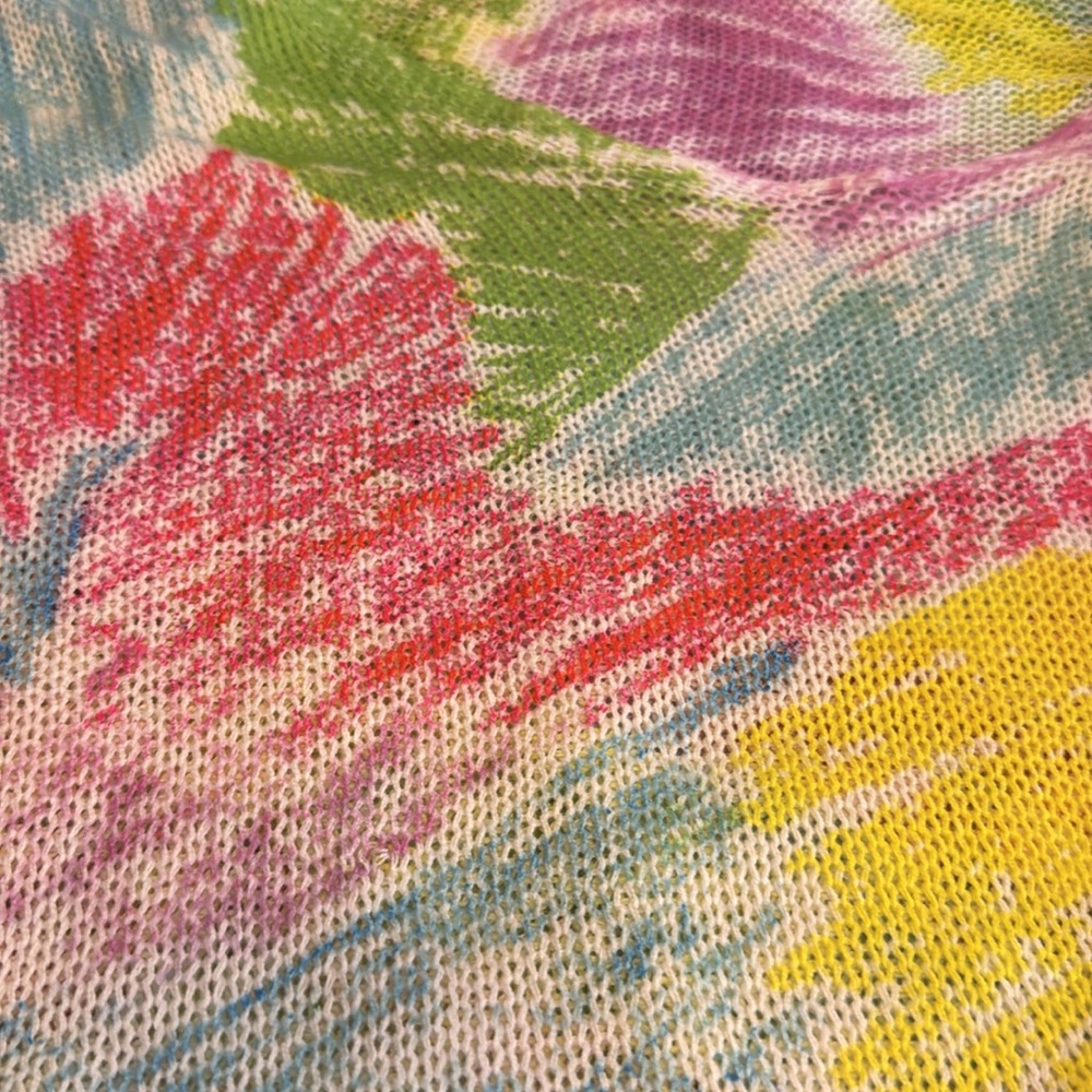 Yolly Italy Colorful Abstract Knit Sweater - Picture 4 of 6